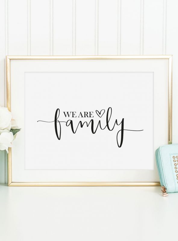 We are family, Poster